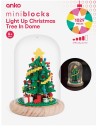 1029-Piece-Mini-Blocks-Light-Up-Christmas-Tree-In-Dome Sale