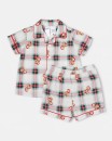 Christmas-Short-Sleeve-Check-Family-Pyjama-Set Sale