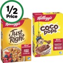 Kelloggs-Coco-Pops-375g-Just-Right-460g-or-Sultana-Bran-Cereal-420g Sale