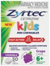 Zyrtec-Kids-Allergy-Hayfever-Relief-Grape-Flavour-30-Chewable-Tablets Sale