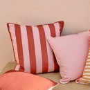 Sundays-Maris-Pink-Stripe-Reversible-Outdoor-Square-Cushion-by-Pillow-Talk Sale