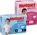 Huggies-Ultra-Dry-or-SkinProtect-Nappies-14-28-Pack-Selected-Varieties Sale