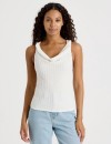 Tokito-Textured-Cowl-Neck-Top-White Sale