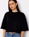 Grab-Cropped-Boxy-Tee-Black Sale