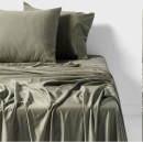 Linen-House-Nara-400TC-Bamboo-Cotton-Sheet-Set-Moss Sale