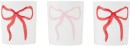 Christmas-Bow-Ceramic-Candle-Set Sale