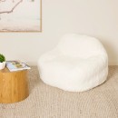 Faux-Fur-Cream-Expanding-Chair Sale
