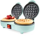 Double-Waffle-Maker-Green Sale