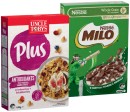 Uncle-Tobys-Plus-Cereal-410435g-or-Nestl-Milo-Cereal-330350g-Selected-Varieties Sale