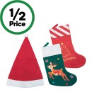 Christmas-Santa-Hat-or-Stocking-Assorted Sale