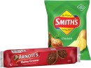 Arnotts-Cream-Biscuits-250g-Smiths-Crinkle-Cut-Chips-150170g-or-Sunbites-Grain-Waves-Wholegrain-Chips-170g-Selected-Varieties Sale