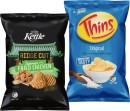 Kettle-Ridge-Cut-Potato-Chips-165g-or-Thins-Chips-150175g-Selected-Varieties Sale