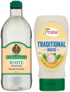 Praise-Traditional-Squeezy-Mayo-250280g-Cornwells-White-or-Malt-Vinegar-750mL-Selected-Varieties Sale