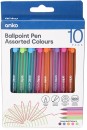 10-Pack-Assorted-Colours-Ballpoint-Pens Sale