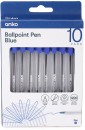 10-Pack-Ballpoint-Pens-Blue Sale