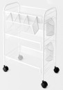 3-Tier-Metal-Trolley-White Sale