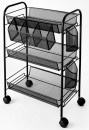 3-Tier-Metal-Trolley-Black Sale