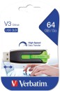 Verbatim-V3-USB-Drive-Green-64GB Sale