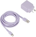 Wall-USB-Charger-with-USB-A-to-USB-C-Purple Sale