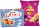 Arnotts-Cruskits-125g-or-Smiths-Crinkle-Cut-Chips-150170g-Selected-Varieties Sale