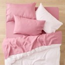 Milano-Linen-Sheet-Set-Rosewood Sale