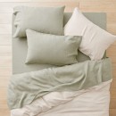 Milano-Linen-Sheet-Set-khaki Sale