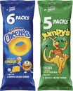 Cheezels-6-Pack-or-Jumpys-5-Pack Sale