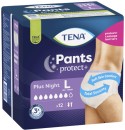 Tena-Plus-Night-Continence-Pants-Size-L-12-Pack Sale