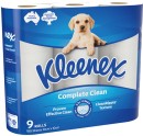 Kleenex-Complete-Clean-Toilet-Tissue-9-Pack Sale