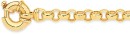 9ct-Gold-19cm-Solid-Belcher-Bolt-Ring-Bracelet Sale