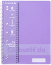 ColourHide-A4-140-Page-Spiral-Lecture-Book-Lavender Sale