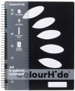 ColourHide-A4-250-page-5-Subject-Notebook-Black Sale