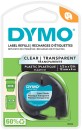 Dymo-LetraTag-Plastic-Label-Tape-12mm-Black-on-Clear Sale