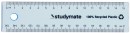 Studymate-Plastic-Recycled-Ruler-15cm-Fluoro-Blue Sale