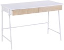 Studymate-Vinci-2-Drawer-Desk-Oak-and-White Sale