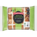 Woolworths-Indulgent-Apple-Cinnamon-Hot-Cross-Buns-Pk-4 Sale