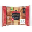 Woolworths-Indulgent-Caramelised-Biscuit-Filled-Hot-Cross-Buns-Pk-4 Sale