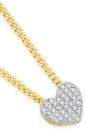 9ct-Gold-Diamond-Small-Heart-Slider-Pendant Sale