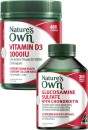 Natures-Own-Glucosamine-Sulfate-With-Chondroitin-Tablets-200-Pack-or-Vitamin-D3-1000IU-Capsules-400-Pack Sale
