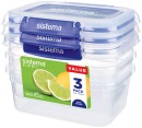 Sistema-Klip-It-Rectangle-Container-1-Litre-3-Pack Sale