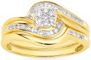 9ct-Gold-Diamond-Bridal-Set Sale