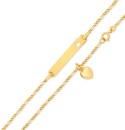 9ct-Gold-16cm-Figaro-Heart-Charm-Identity-Bracelet Sale