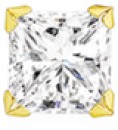 9ct-Gold-6mm-Square-Cubic-Zirconia-Single-Stud-Earring Sale