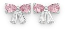Sterling-Silver-Cubic-Zirconia-Fancy-Bow-Stud-Earrings Sale