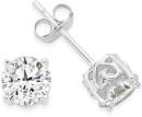 Sterling-Silver-Cubic-Zirconia-Scroll-Stud-Earrings Sale