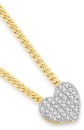 9ct-Gold-Diamond-Small-Heart-Slider-Pendant Sale