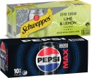 Pepsi-Solo-or-Schweppes-Infused-Natural-Mineral-Water-10x375mL-Selected-Varieties Sale