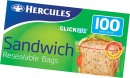 Hercules-ClickZip-Resealable-Sandwich-Bags-100-Pack Sale