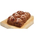 Woolworths-Chocolate-Hot-Cross-Buns-made-with-Cadbury-Milk-Chocolate-Chips-Pk-6 Sale