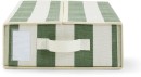Linen-Look-Bed-Linen-Box-Green-Stripe Sale